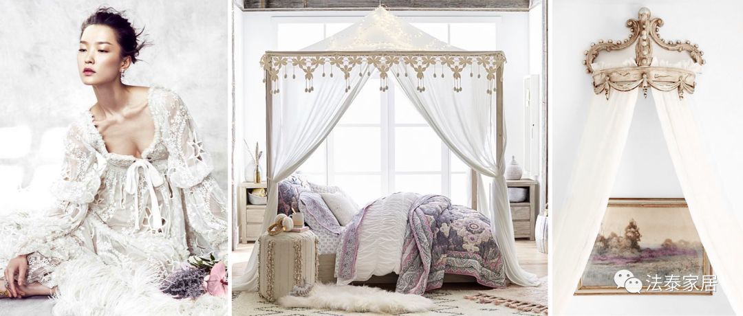 床幔一整套,床帘一体式布置