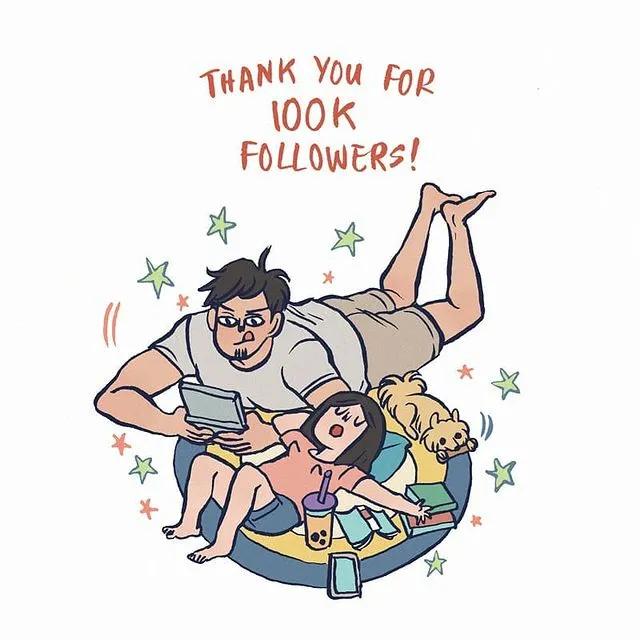 158cm插画师与199cm男友的日常，网友：边笑哭边吃狗粮