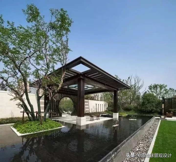 100款庭院廊架图片,中式庭院亭子设计效果图