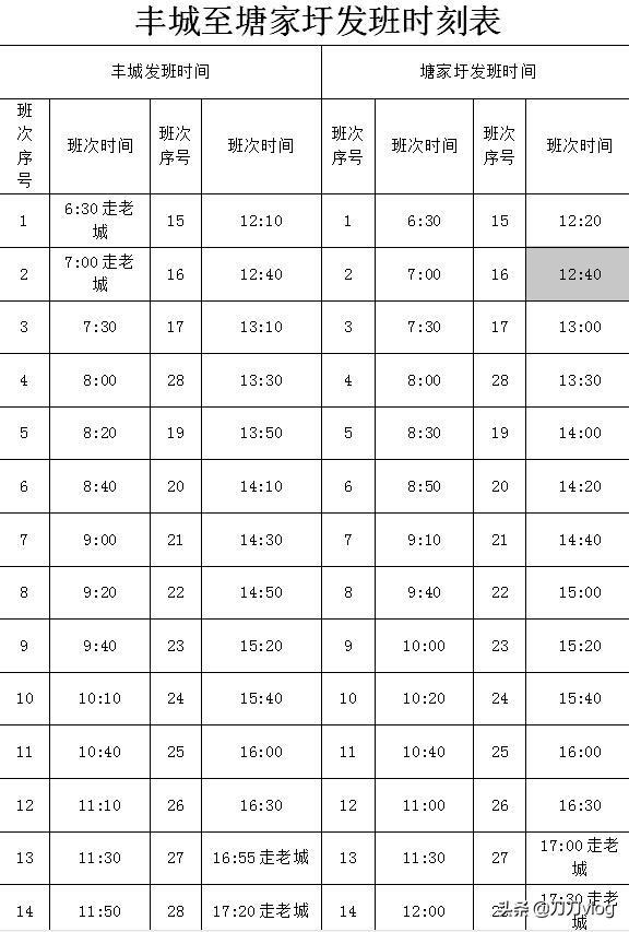 2021最新版丰城公交线路时刻表发布！速度收藏！