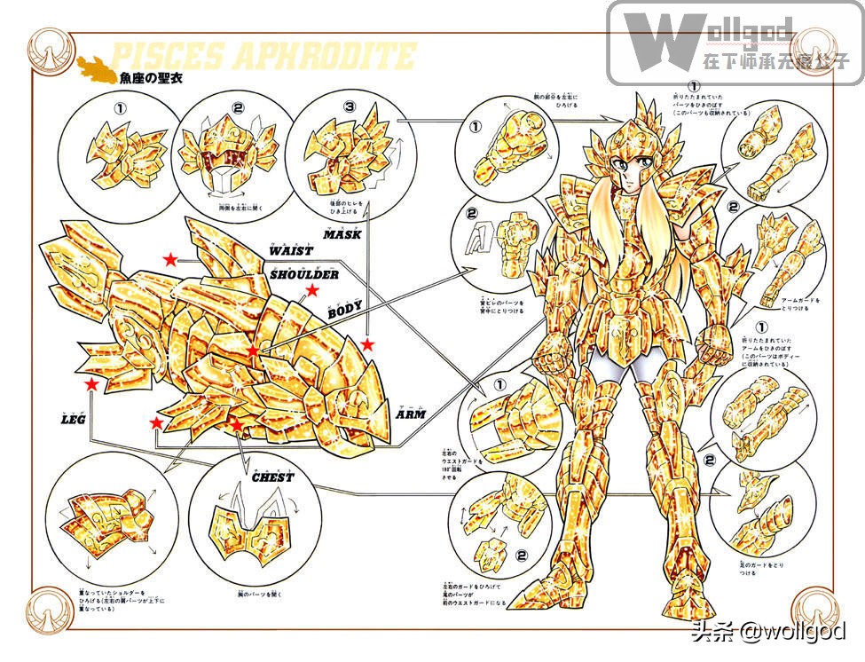 车田正美两种风格圣衣,车田正美初代青铜圣衣