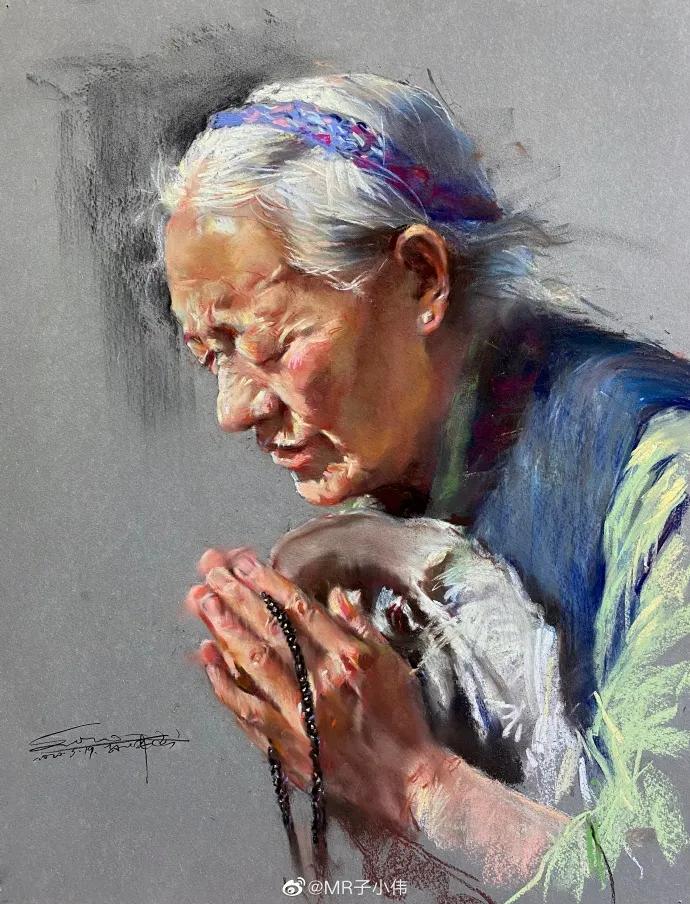 画一幅素描100万笔，胡歌、李现、迪丽热巴在他笔下全都画活了