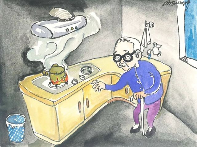 迅达防干烧燃气灶,家里老人做饭老是忘了关火