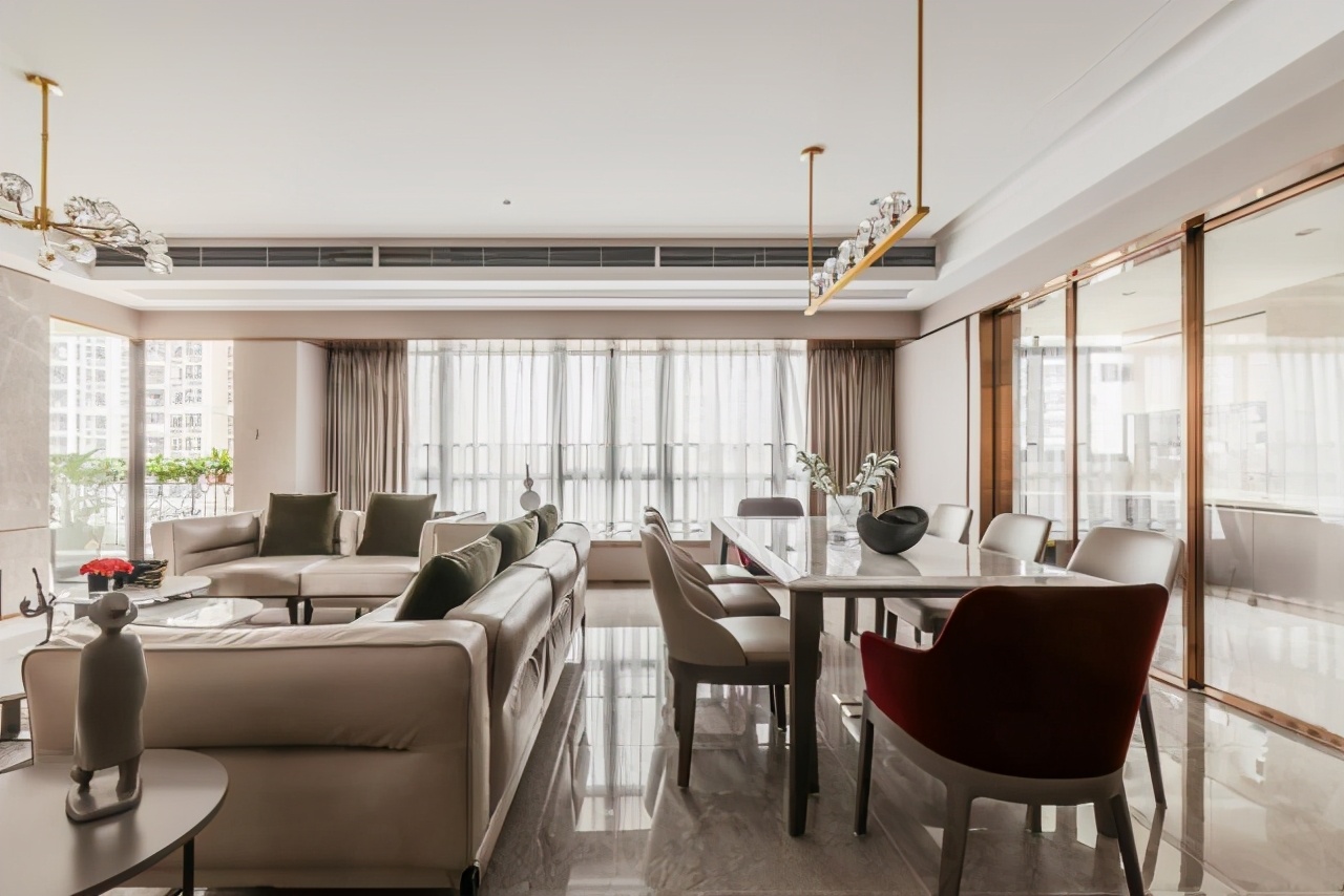 目前流行大客厅沙发不靠墙吗,沙发不靠墙的摆放效果图