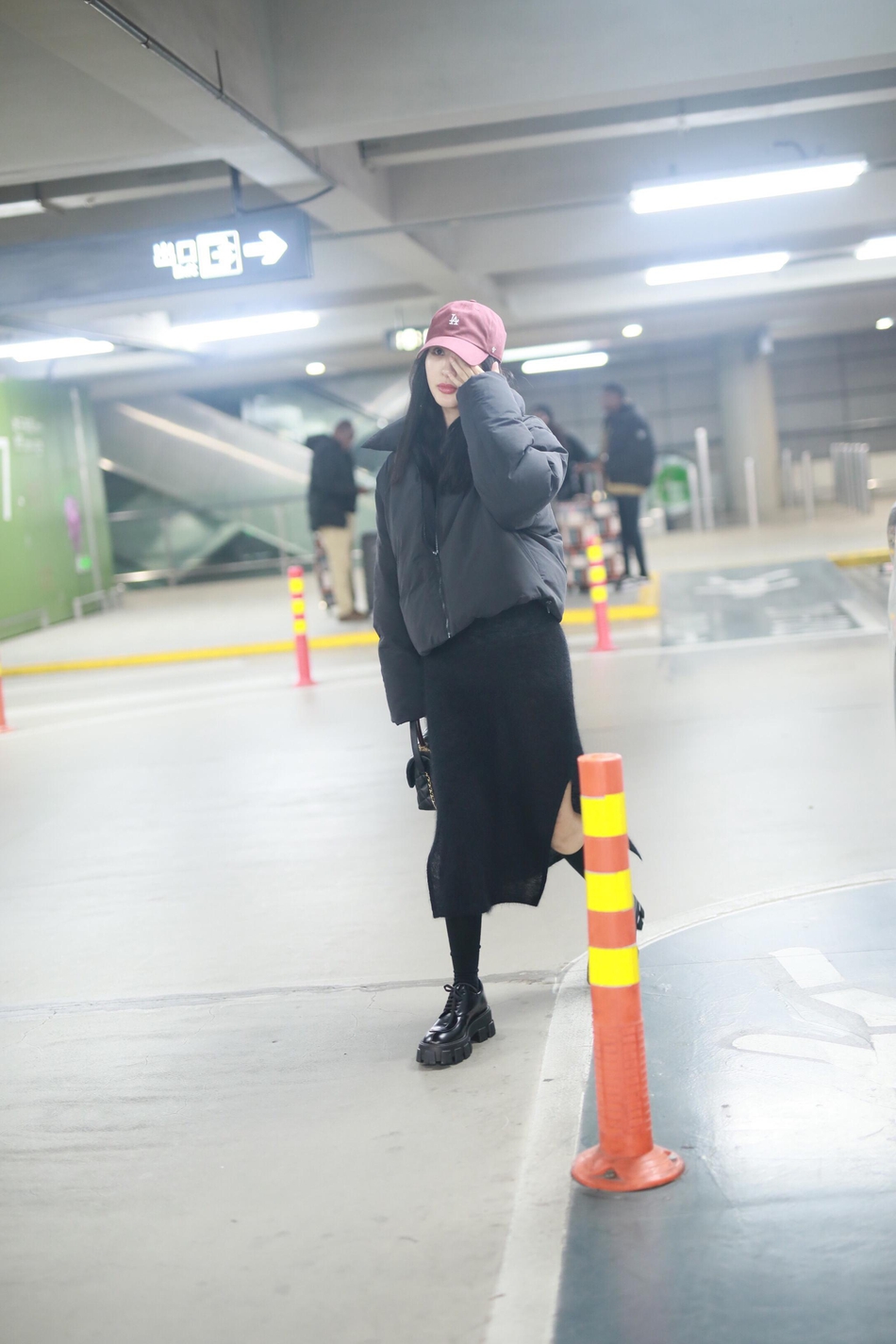 李菲儿的冬季穿搭,李菲儿包臀裙搭配