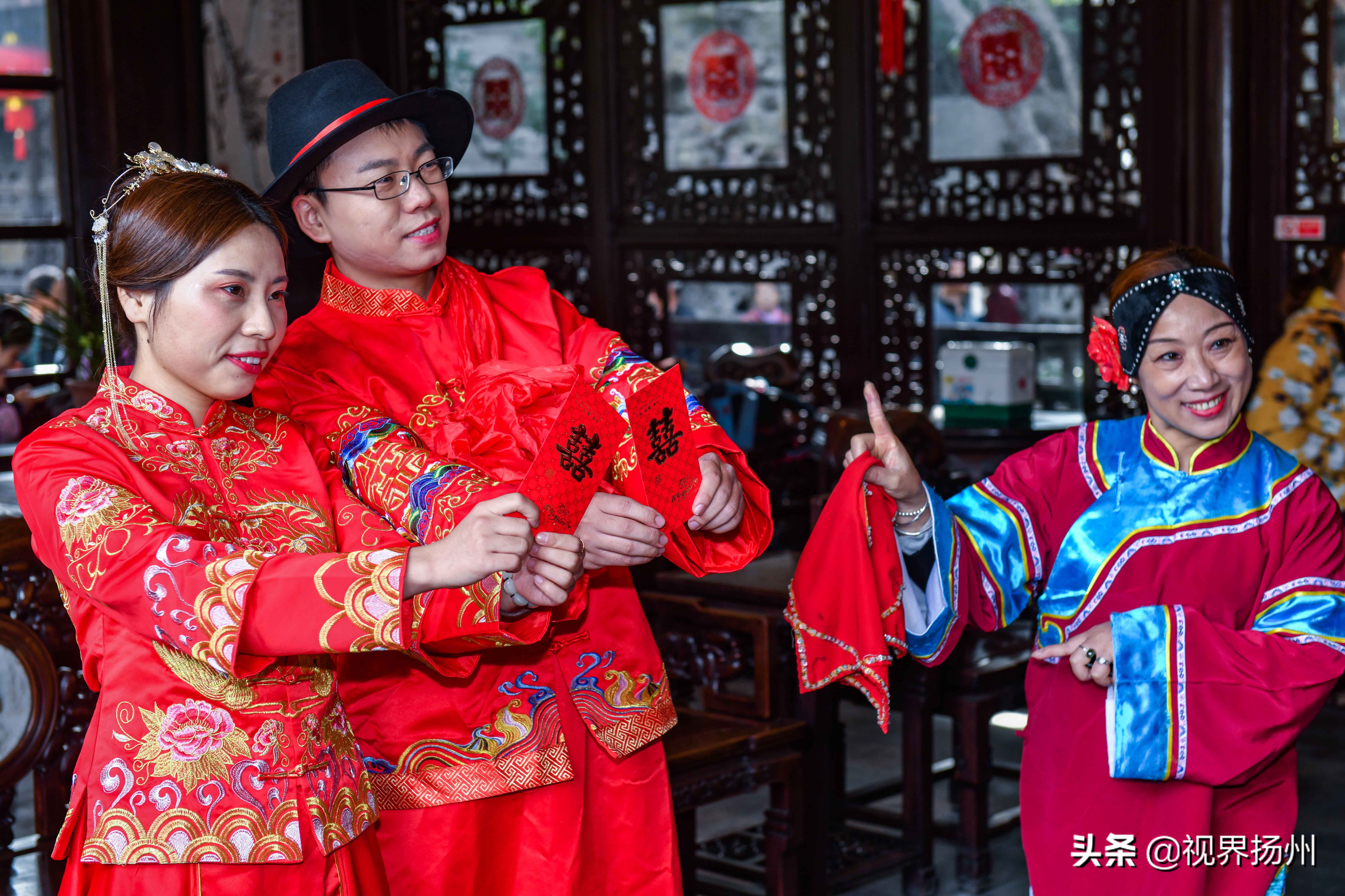 扬州个园盐商体验婚礼让你感受穿越