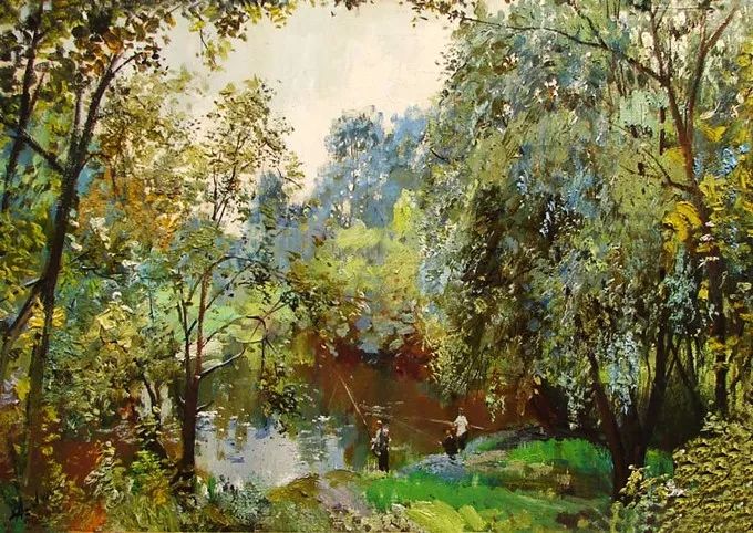 西欧大师画家的风景油画作品,卢卡斯风景油画作品