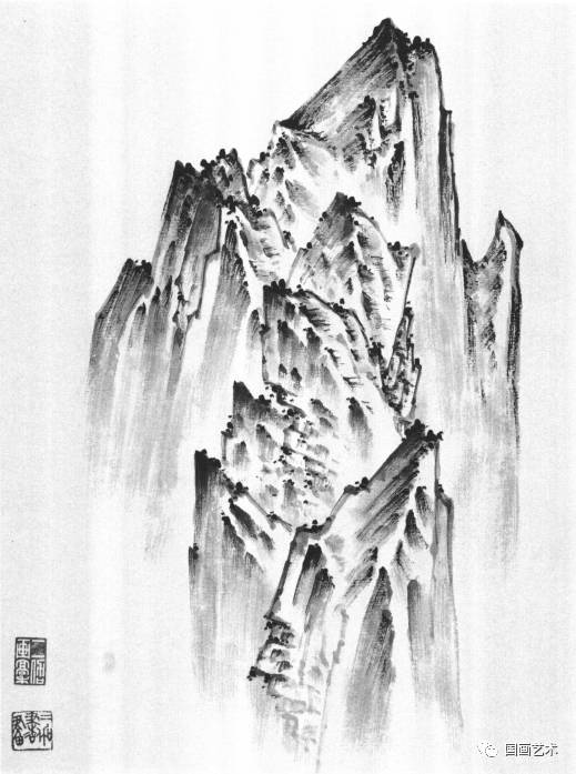 山水画树木基础技法,张际才现代山水画技法视频