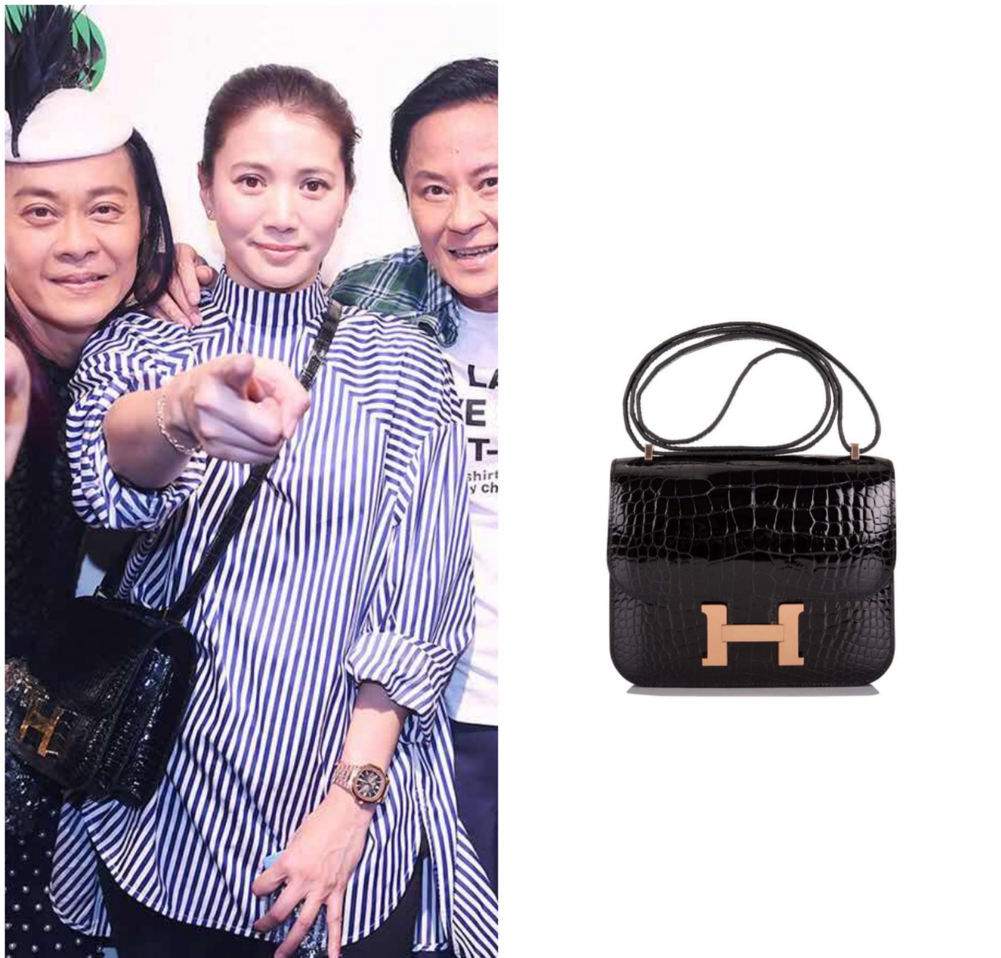 袁咏仪提爱马仕在机场小跑,袁咏仪爱马仕代言