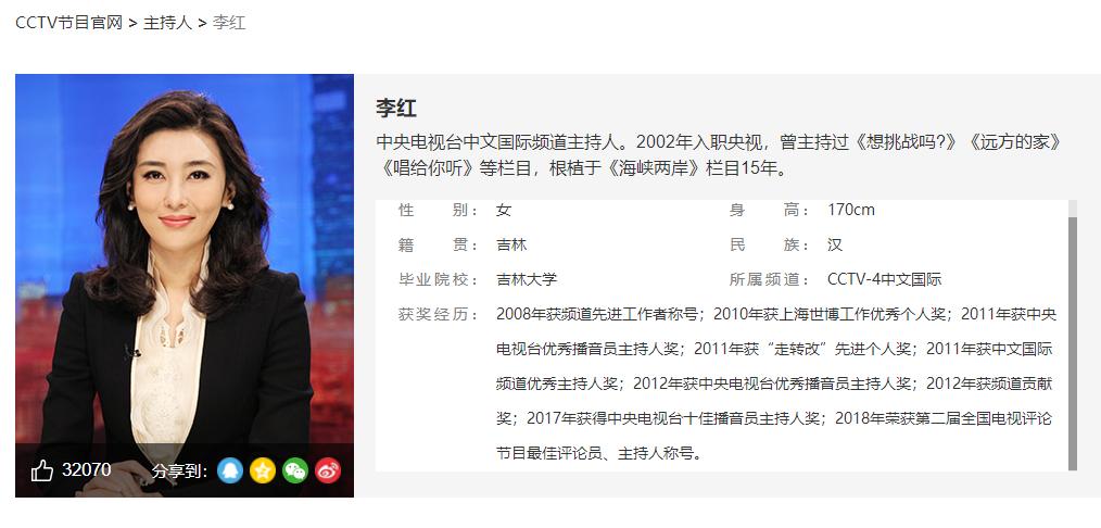 李红最真实的照片,李红被称为央视颜霸