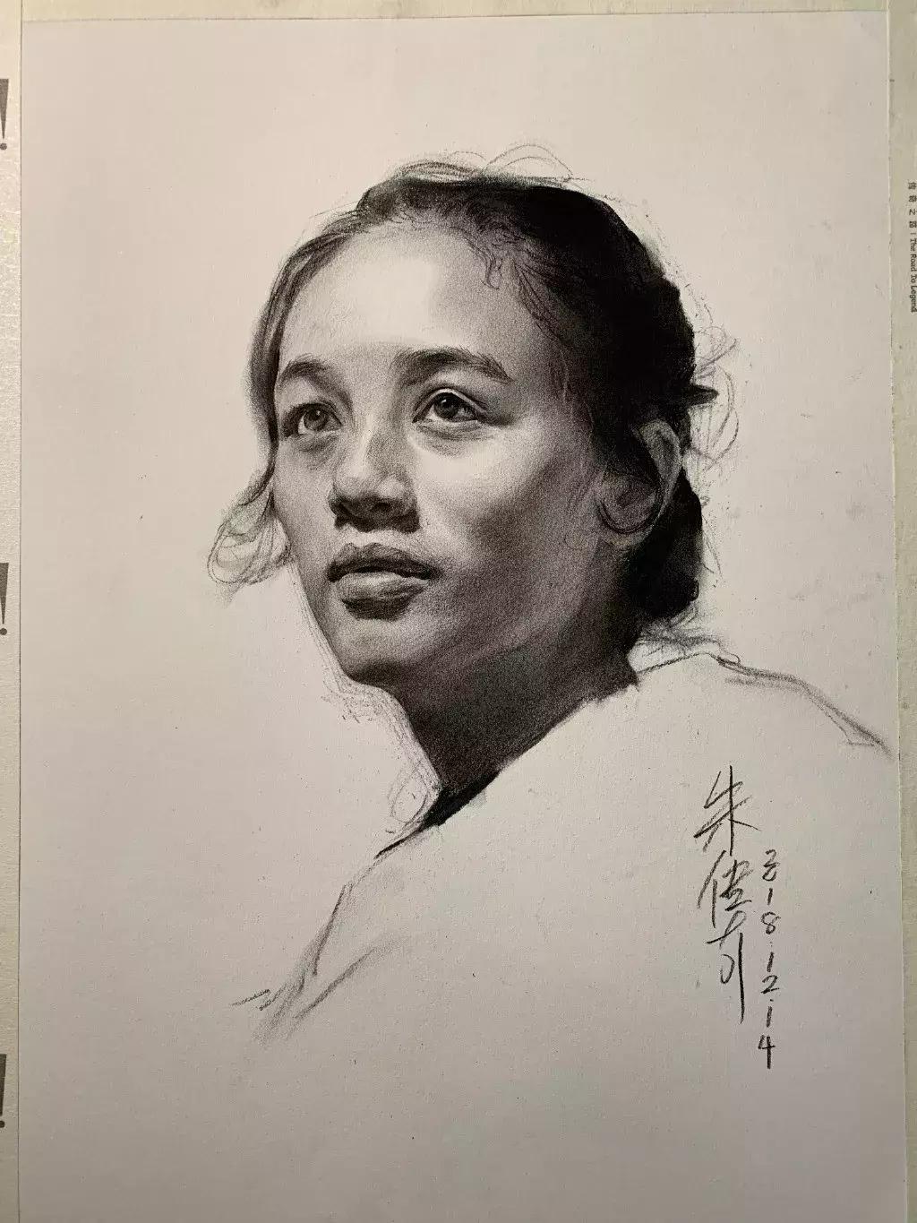 央美状元朱传奇素描,央美朱传奇