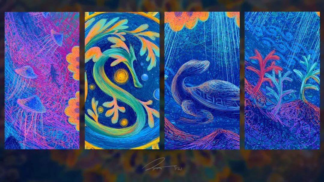 描摹梦境的魔术师，靠画“圈圈”火遍全网