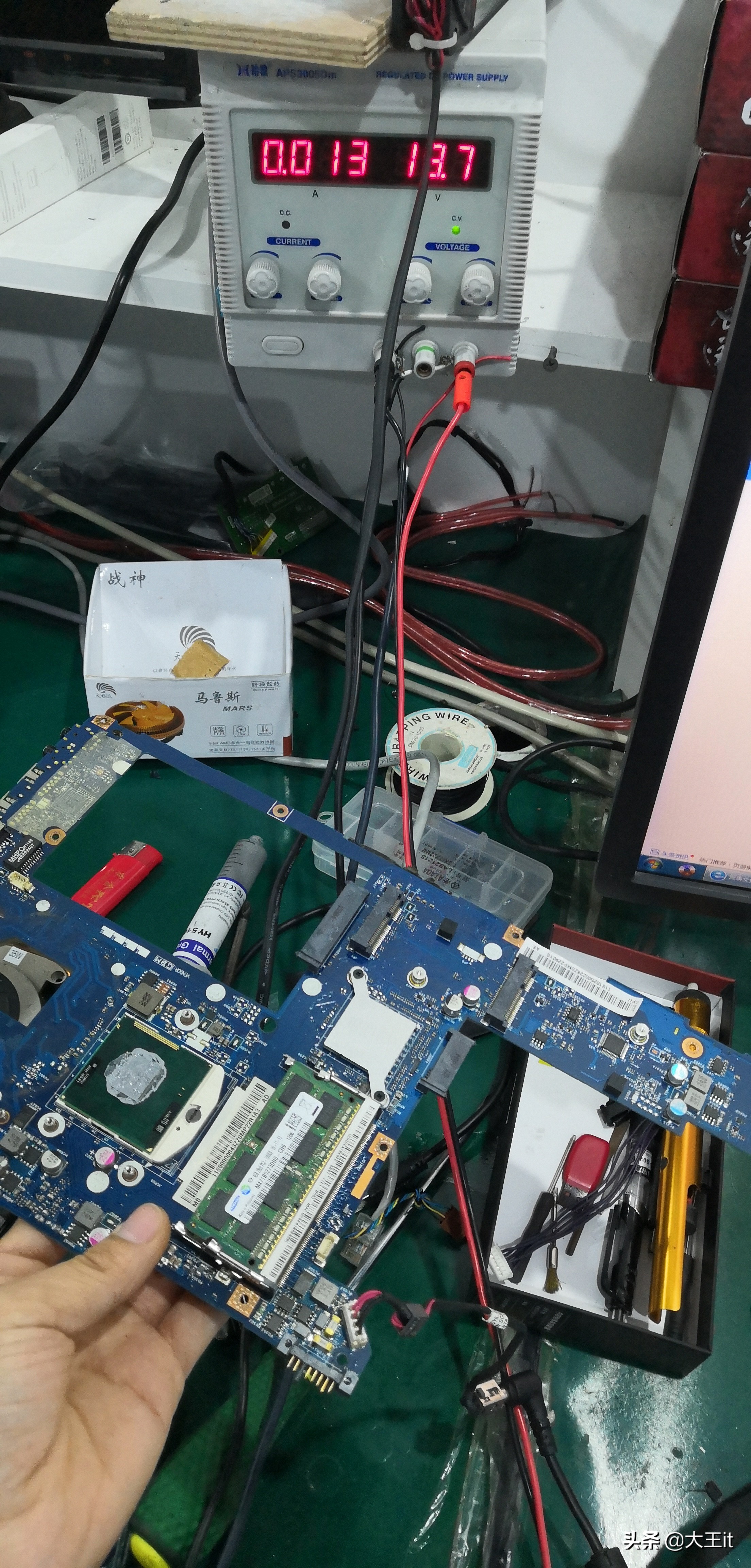 联想y470主板短路检测,联想y470笔记本修理转轴