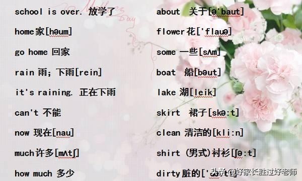 小学英语“单词表+音标”！给孩子贴墙上背熟，初中都领先一大截