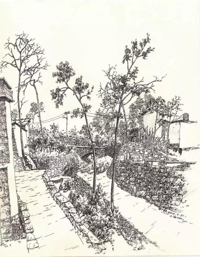 速写风景画入门教程,风景速写无调子图文