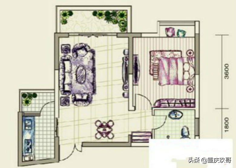 重庆冉家坝一房一厅多少钱,渝北区冉家坝一室一厅的出租房
