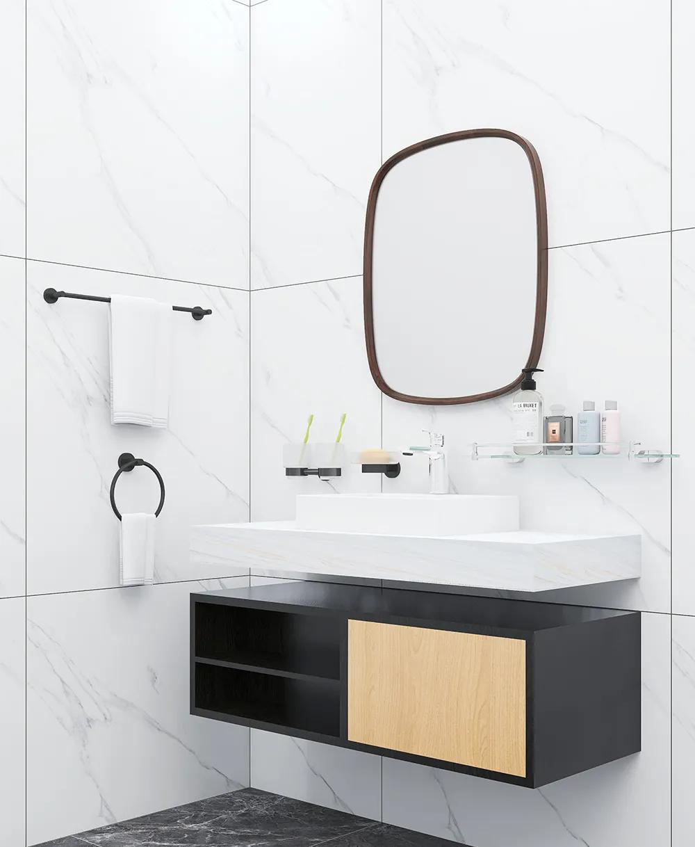 浴室置物架打孔好还是免打孔好,浴室免打孔整理