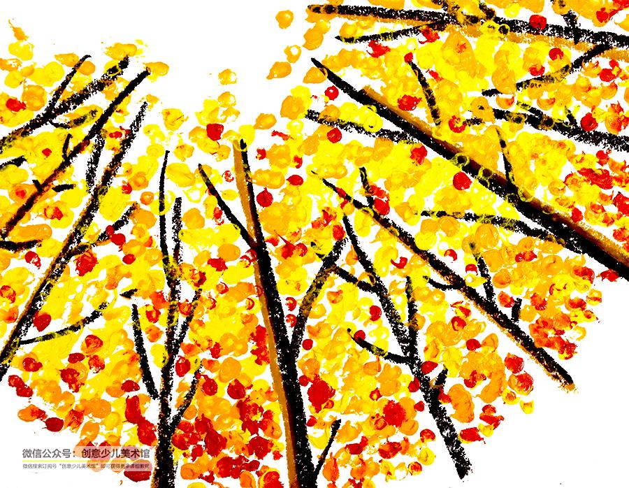 儿童画花丛画法高级感,水洼怎么画简单又漂亮儿童画