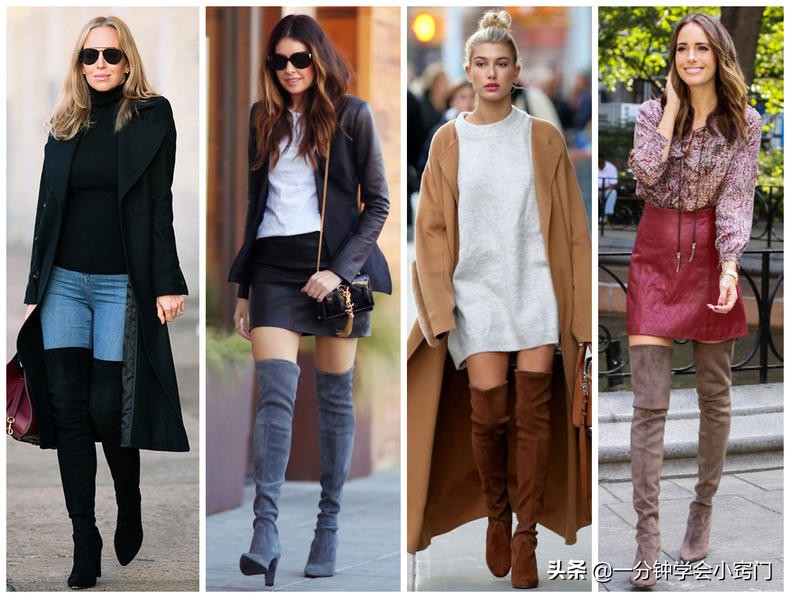 女生小腿粗穿什么高腰靴,不显小腿粗的靴筒