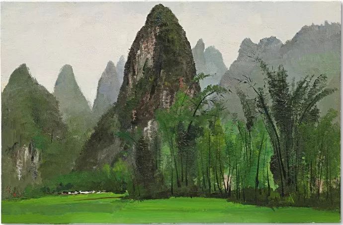 吴冠中竹子图,吴冠中画的竹子