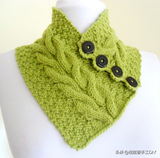 毛线编织围脖花样教程,毛线套头围脖编织教程