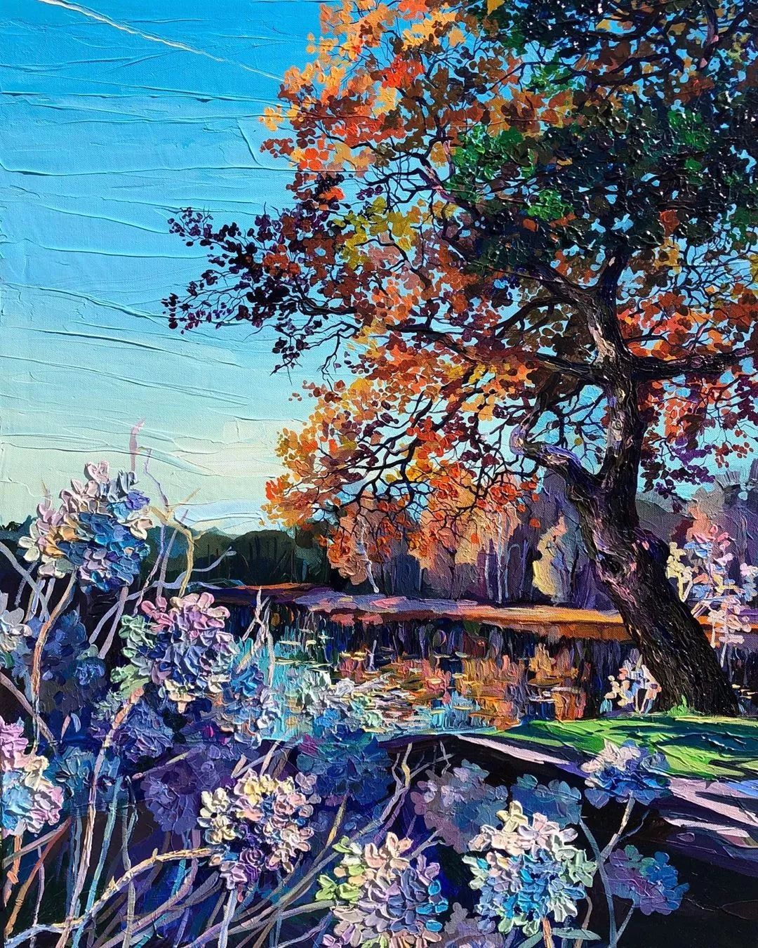 巨幅油画抽象零基础怎样画,油画基础知识油画风景应该怎么画