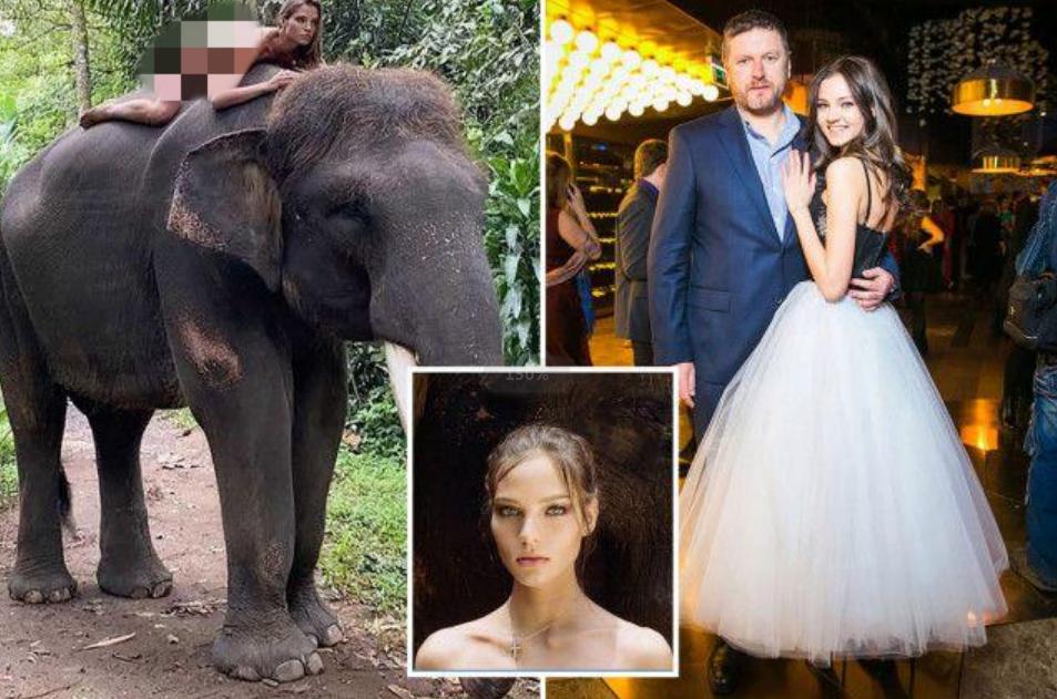 照片被曝光，俄性感女模公然裸露，火山顶上拍不雅视频分享到网络