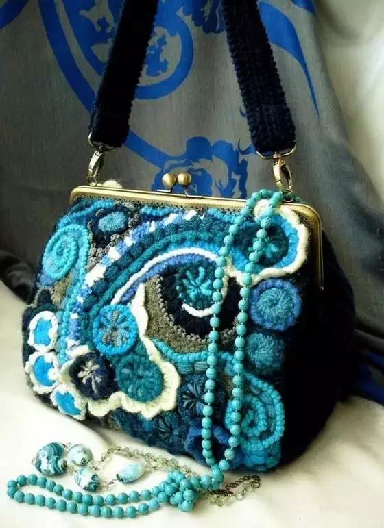 31款超美的爱尔兰钩花包，绝对让你爱不释手，独特的美！附教程