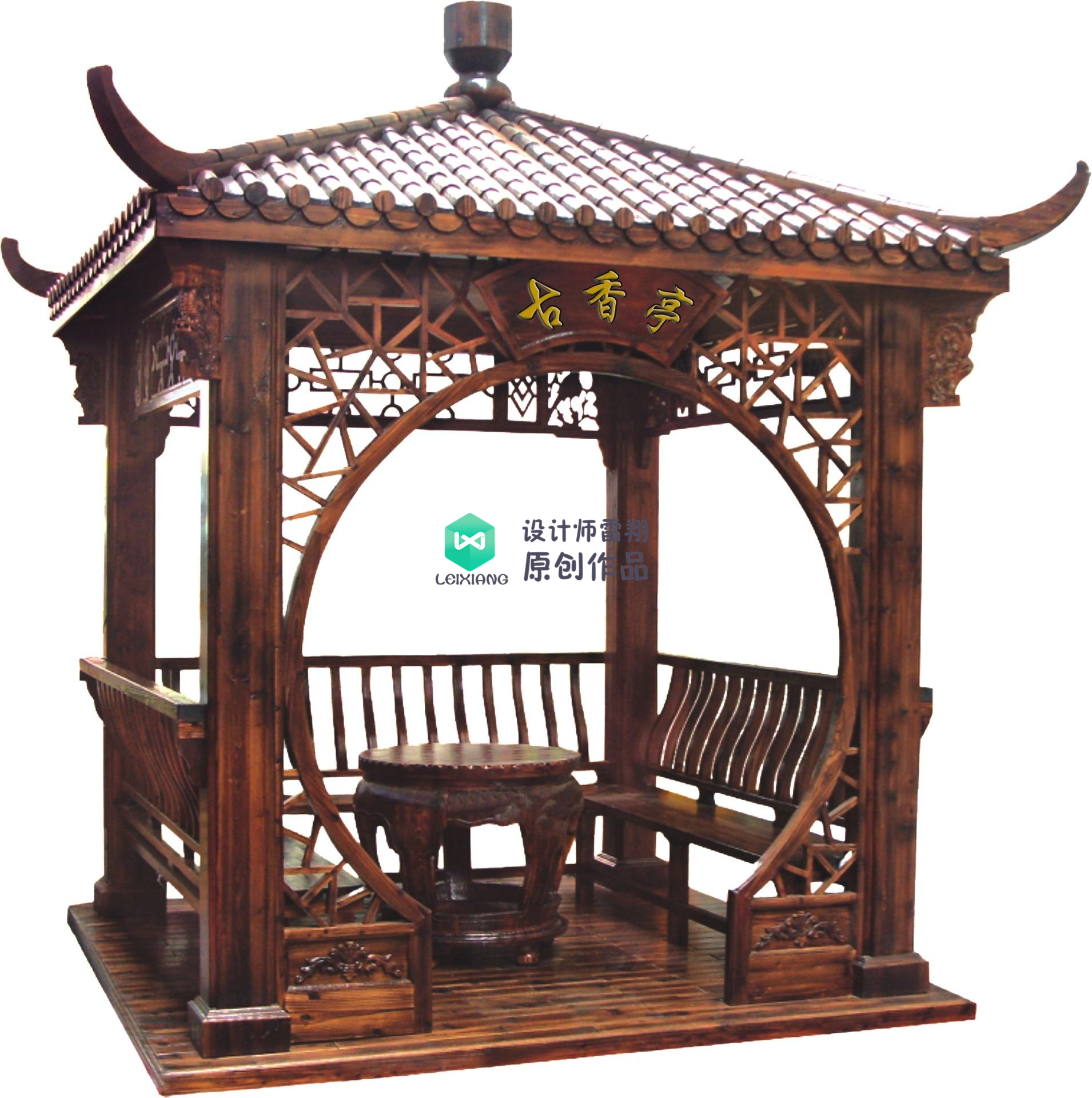 庭院凉亭设计,庭院景观凉亭制作过程