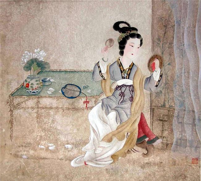 古代异域风情的妆容,古代女子繁复精致的闺阁化妆