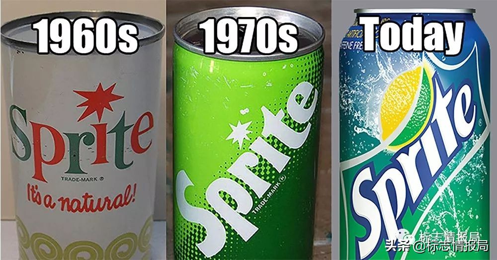 雪碧换包装广告,雪碧包装图案logo变化