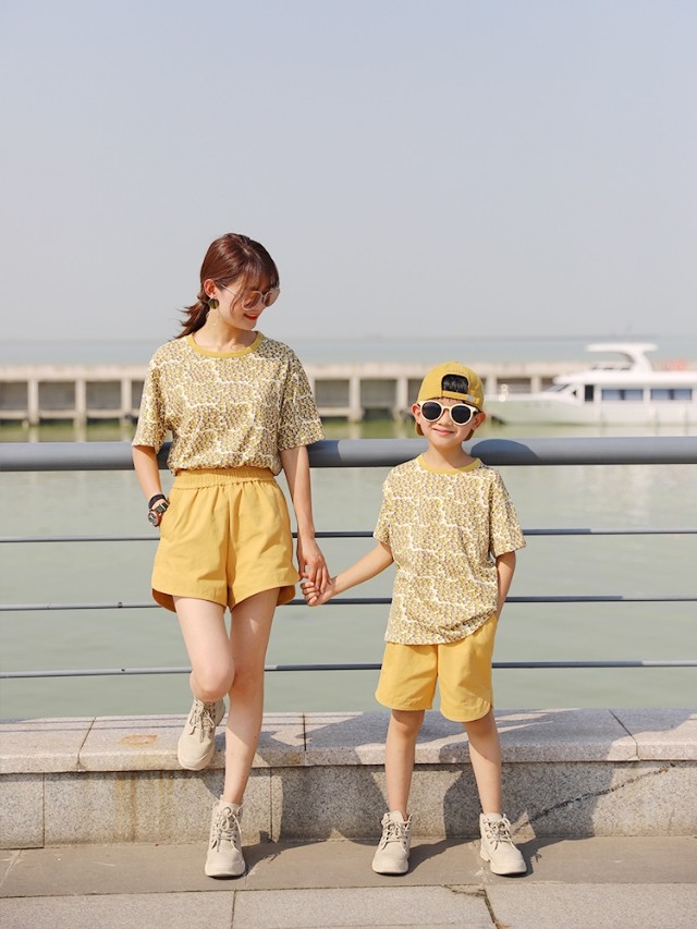 流行穿搭亲子装,小个子胖妈妈汉服亲子装