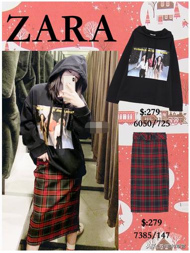 用zara单品搭配出电影感穿搭,圣诞穿搭圣诞卫衣