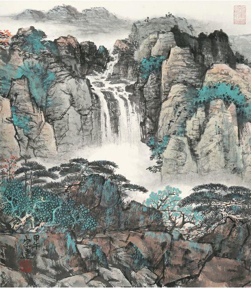 郜宗远写意山水视频,融汇贯通书法作品欣赏