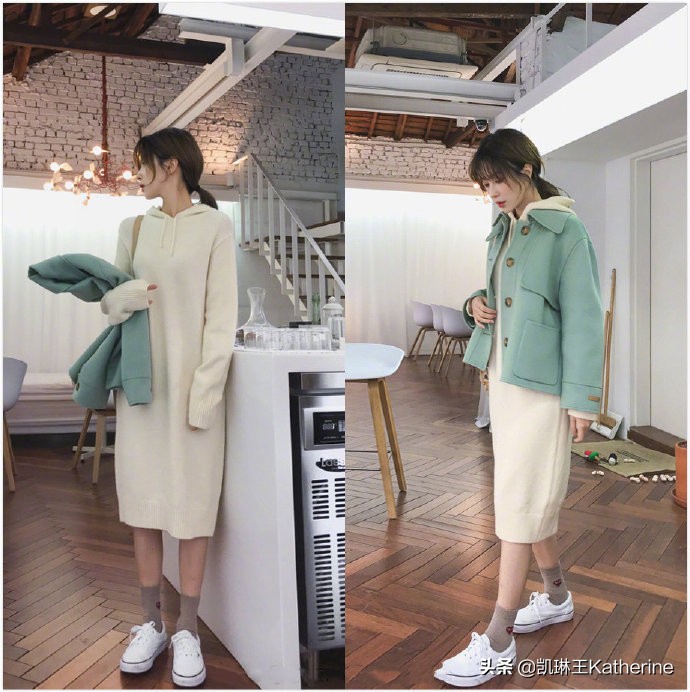 韩系穿搭极简风时尚百搭,韩系穿搭女春秋搭配高级感