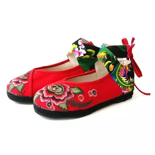 外地绣花鞋,古城绣花鞋