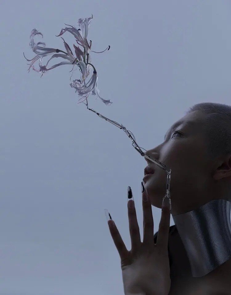 周冬雨银灰色寸头时尚感爆棚,周冬雨短发寸头