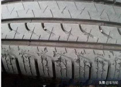 轮胎起皮程度示意图,轮胎磨损严重起皮