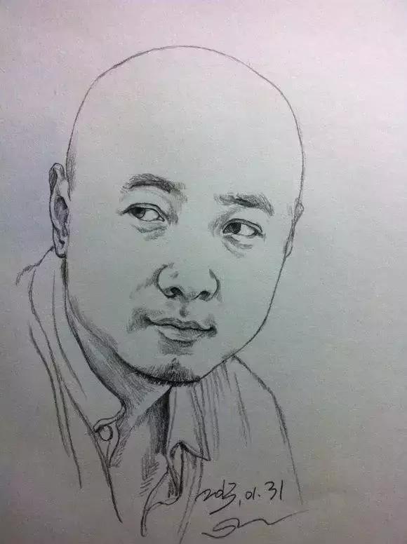 速写看一眼画一笔,用速写的方法画肖像画