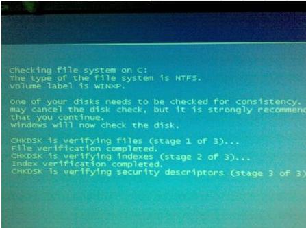 为什么每次开机都有chkdsk,开机出现运行chkdsk工具怎么办