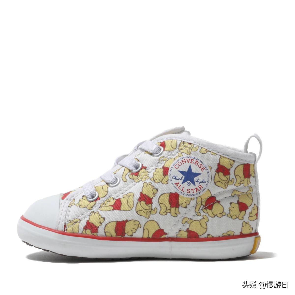 穿上小熊维尼去逛街！日本匡威推出小熊维尼限定婴儿小童帆布鞋
