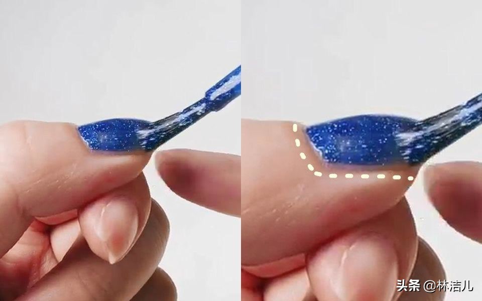 林允自己做美甲视频,林允美甲教程