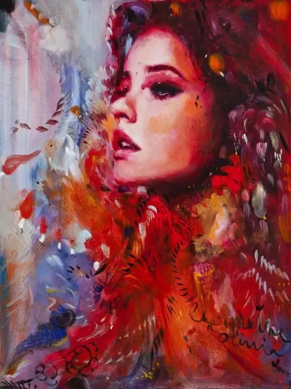 她画出的画惊艳四方,她笔下生辉画风堪比梵高