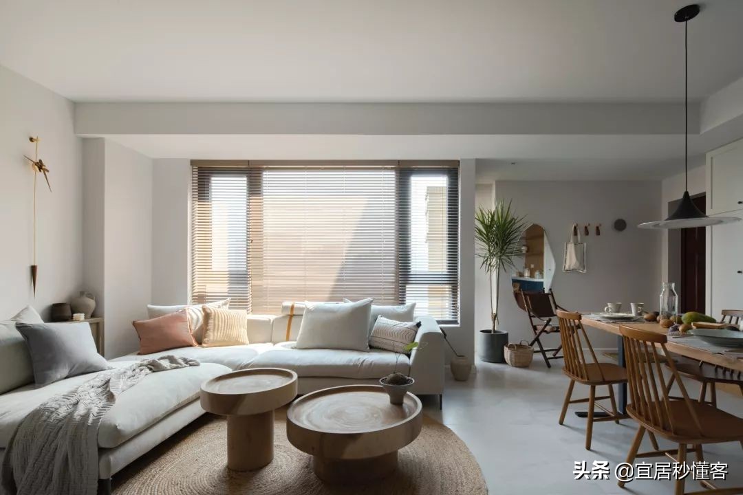 120平米客餐厨南北一体装修效果图,神级改造40平方米房