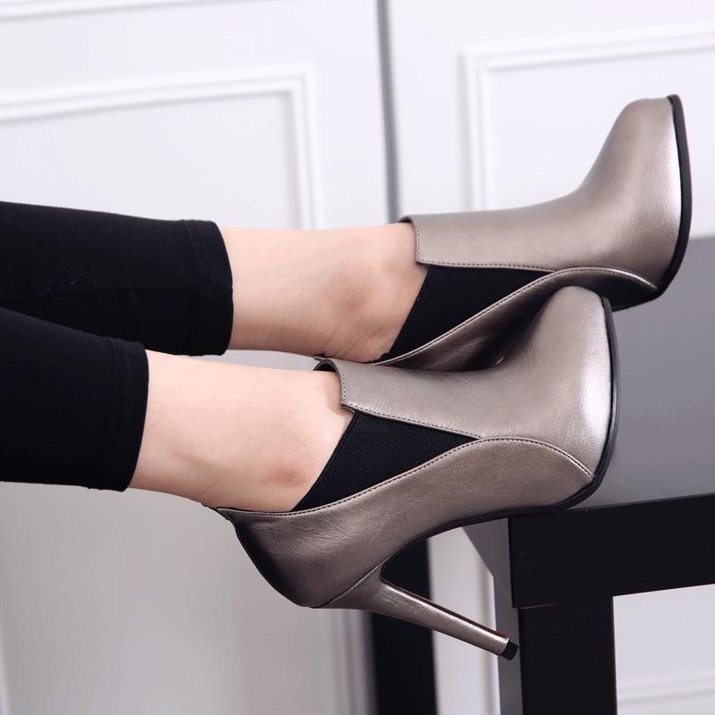 春夏显腿瘦的长筒靴穿搭,显气质的高跟靴