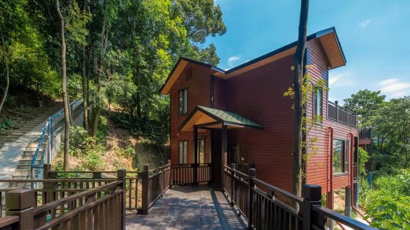 藏在山谷里温泉民宿,清远树屋温泉度假村攻略