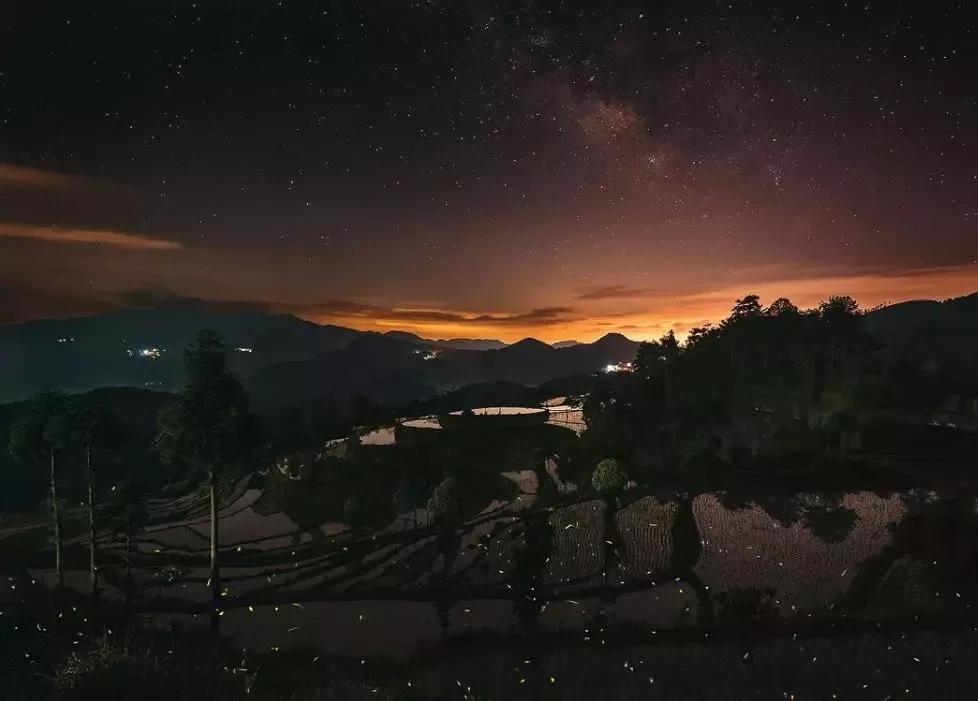 茗岙梯田航拍中国,茗岙梯田仙境
