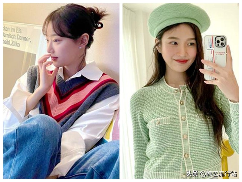 先睹为快：2021春季韩版针织衫新款在明星和模特中流行出现
