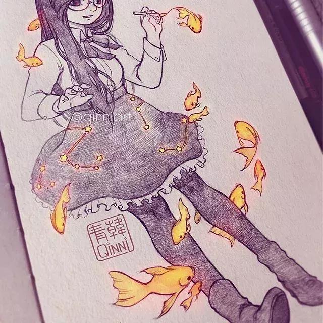 一个经历三次心脏手术，却依旧坚强，用水彩把伤痛化作星辰的女孩