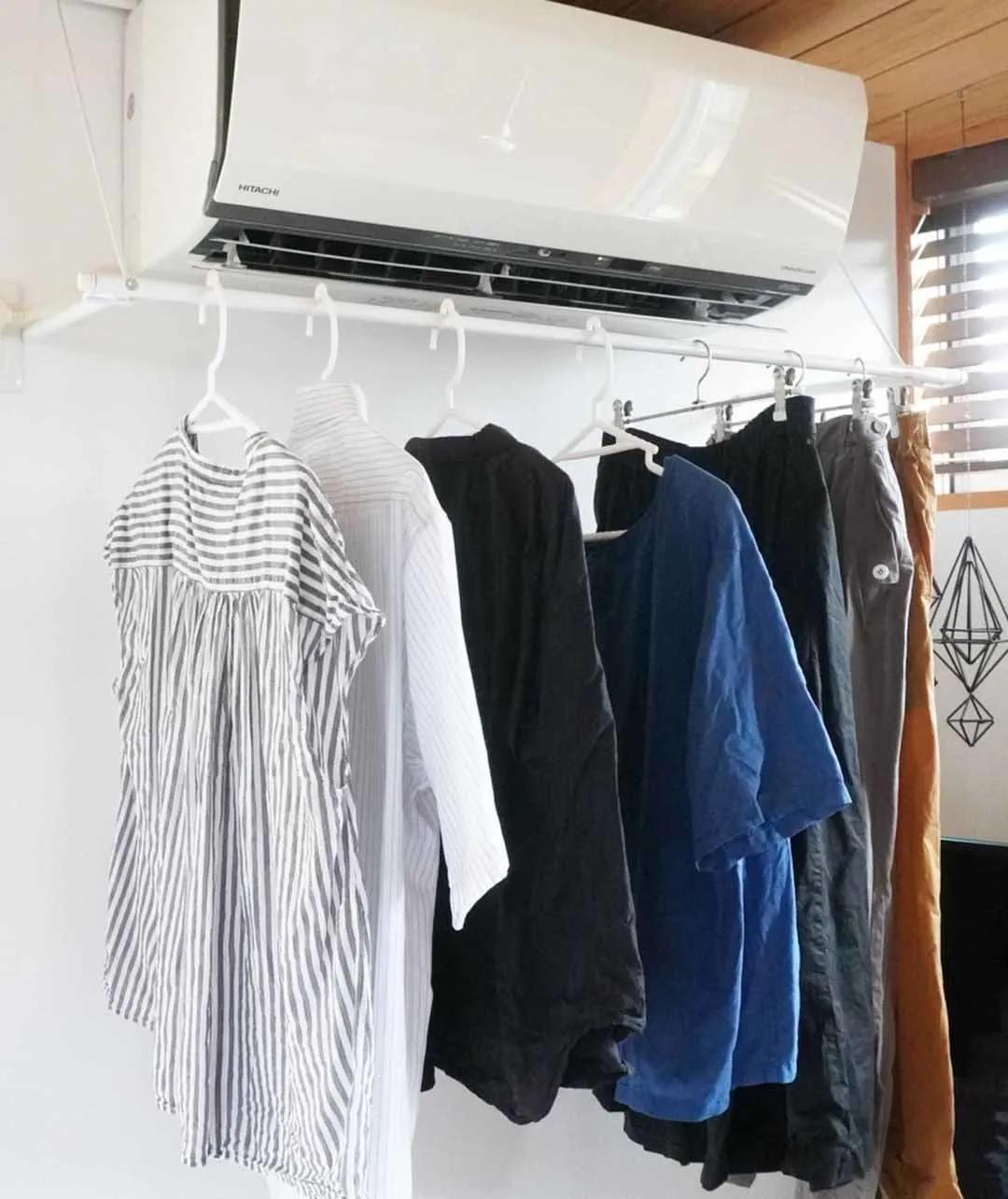 日本无阳台晾衣,日本主妇阳台晾衣